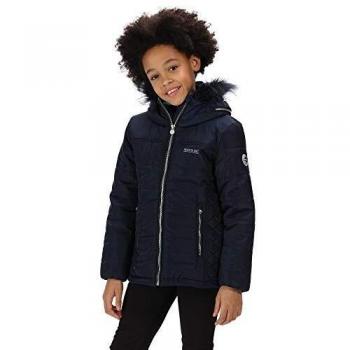 Regatta Veste Enfant WESTHILL déperlante et isolante Thermo-Guard avec capuche fausse fourrure Navy FR : XXS