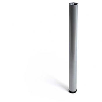 Pied en acier réglable cylindrique 71 cm couleur aluminium modèle 406g