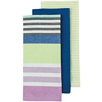 Ladelle Elliot Patterned Tea Towels Set (Three Pieces)