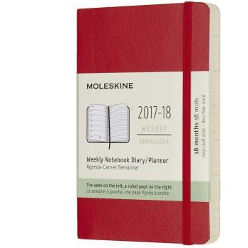 Agenda Moleskine a Righe 18 Mesi Copertina Morbida 2017/2018