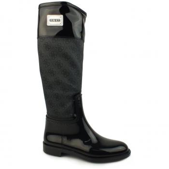 GUESS Outdoor‑Stiefel 42 cm, wasserfestes Gummi, schwarz, Winter 2018