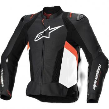 Missile V3 Airflow Leather Jacket Alpinestars N&B&R 54