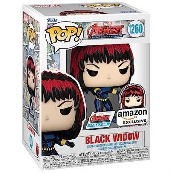 Figurine Pop Avengers 60e Anniversaire Comic Black Widow avec Pin Exclusif