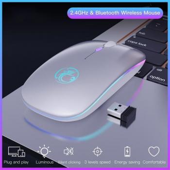 Wireless Bluetooth Gaming Mouse with Dual-Mode and RGB