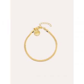 Pulsera Lisse S de acero bañado en oro de Singularu