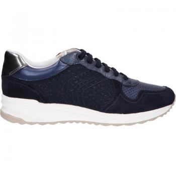 Basket Geox D Airell A – Tissu Suédé Enfant Femme Navy