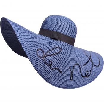 Sombrero femenino de paja flexible y ala ancha, diseño Derby, 18 cm, perfecto para la playa y el sol, modelo A429