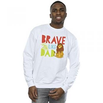 Brave Like Dad – Lion King: T-shirt Hommes (S) Blanc