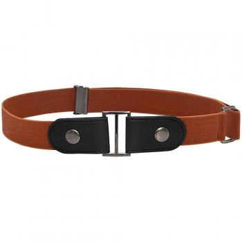 Womail Women's Chic PU Leather Belt with Gold Buckle