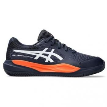 ASICS Tênis de Tênis Gel Resolution X GS Clay 1044A080 Azul