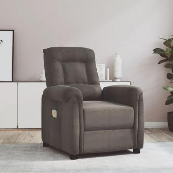 Ergonomischer Massagesessel – Dunkelgrau, Mikrofasergewebe