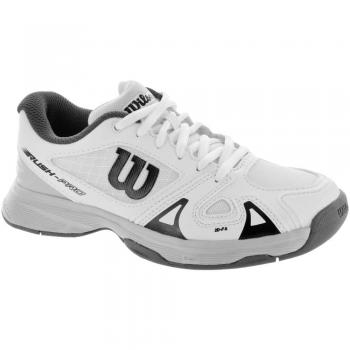 Wilson Enfant Chaussures de Tennis RUSH PRO JR 2.5 Blanc (White/Pearl Blue/Black) Taille: 34 2/3