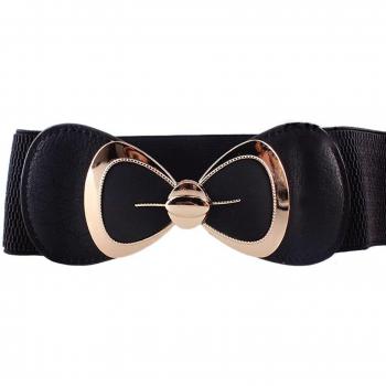 Elastic Stretch Corset Belt with Bowknot