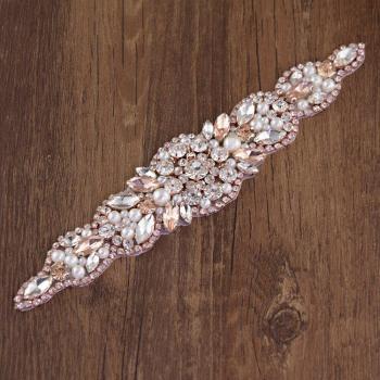 Ceinture de mariée en strass avec diamants TRiXY S426