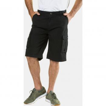 Men's Black Plus Size Cargo Bermuda Shorts, Size 56, Cotton, JP1880
