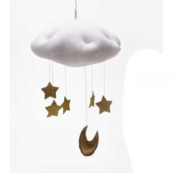 Handmade Cloud Pendant for Children's Room
