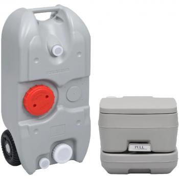 Juego de inodoro portátil y tanque de agua