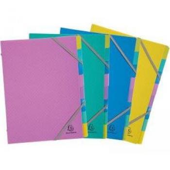 Forever Young 3 Flap Multi Part File PP 8 Part A4 Assorted (Pack 4)