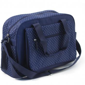 Summer Infant Navy Polka Dot Baby Changing Tote