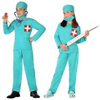 Unisexe Déguisement Enfant Docteur Bleu 7 à 9 Ans