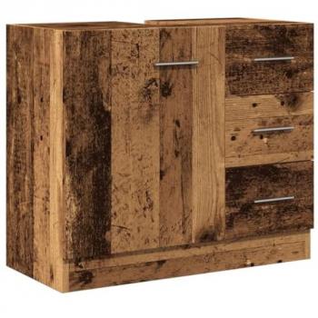 Armoire de salle de bain vieux bois 63x30x54 cm