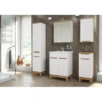 Meuble bas Cintra – Armoire salle de bain blanche 35 × 33 × 86 cm
