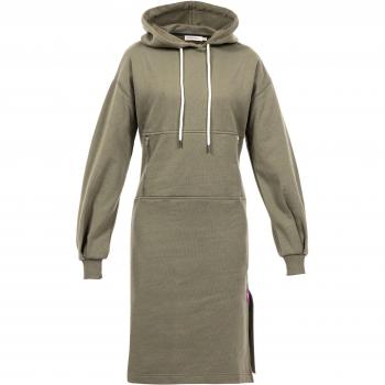 Tessuto Sfy Freyday: Vestito Lungo Oliva XS