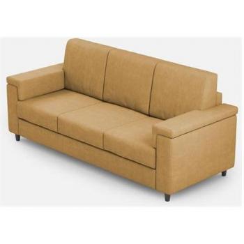 Sofá Marrak 3 Lugares, Dimensión Exterior 208 cm, Tono Ocre