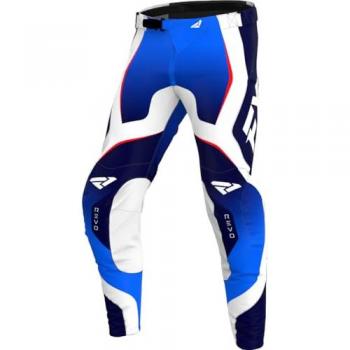 FXR Revo 2025 Motocross Hose Weiss Rot Blau 32