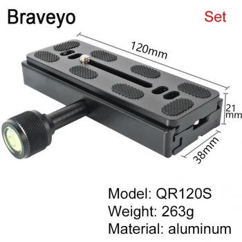 Trípode QR‑120: Abrazadera de Monopié DSLR