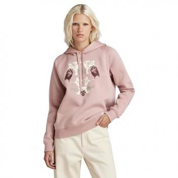 XS Light Berry Mist Felpa a Cappuccio G-Star