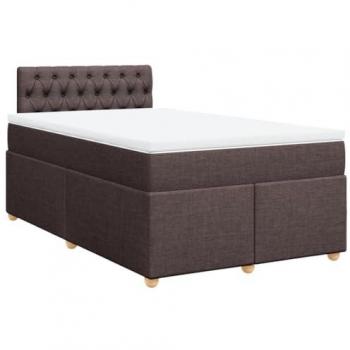 Boxspringbett Dunkelbraun 120x190 cm mit integrierter Matratze