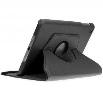 Doupi Housse Rotative pour iPad Mini 1 2 3, Deluxe 360 Degrés, Simili Cuir, Noir