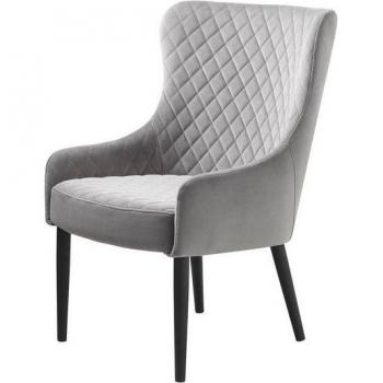 Otis Grau Velour Sessel – Ebuy24 Edition