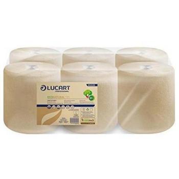 Lucart EcoNatural 135 Centrefeed Wiper Roll (Pack of 6)