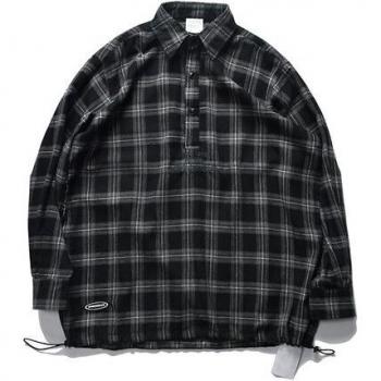 Ropa Callejera: Camisa a Cuadros Medio Cuello