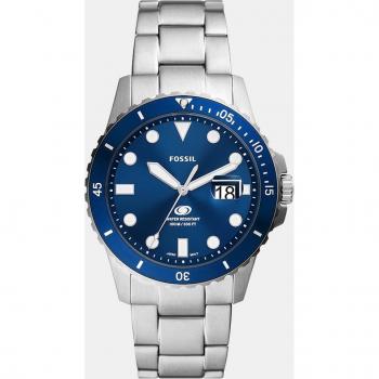 Fossil Herrenuhr FS6029 Quarz Edelstahlarmband 10 bar wasserdicht