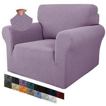 MAXIJIN Jacquard Chair Cover for Living Room, Super Stretch Non Slip Armchair Cover