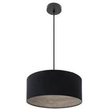 Tania 1xe27 Suspension en Bois Noir & Gris 40 cm