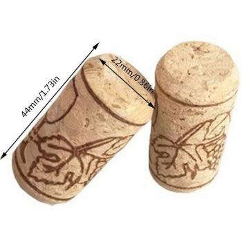 Bouchons de vin rouge en chêne 40x21mm