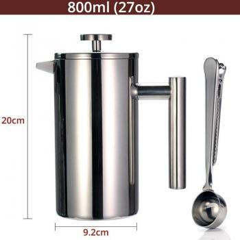 Premium Double Wall 304 Stainless Steel French Press Coffee Maker