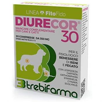 Trebifarma Diurecor Mangime Complementare Diuretico Cani E Gatti 30 Compresse