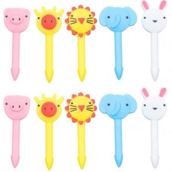 Kids Cartoon Animal Fruit Forks and Toothpicks