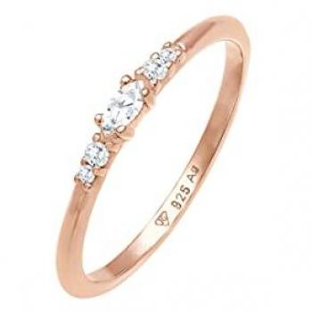 Elli Trauring »Ring Zirkonia Marquise Elegant Verlobung 925 Silber«