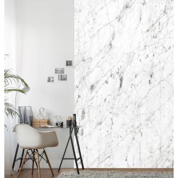 Mur de pierre naturelle intissé marbre blanc, 250 cm x 150 cm