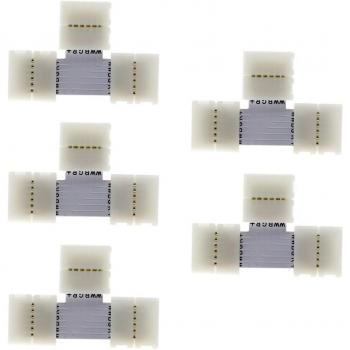5050/3528 LED Strip Plug‑In Connectors – 5‑Piece Set, 3–6 Pin, 10mm/12mm