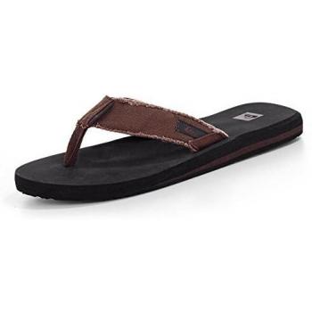Quiksilver Monkey Abyss, Flip Flop da uomo, Marrone scuro