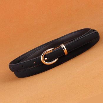 Narrow Waistband Leather Belt for Girls