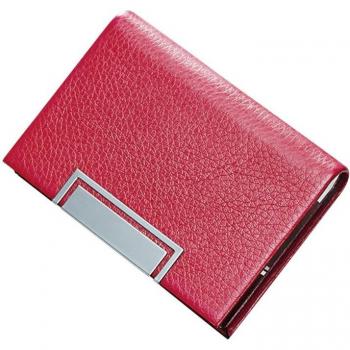 Funda de identificación F3MA de cuero PU, 25 tarjetas de capacidad