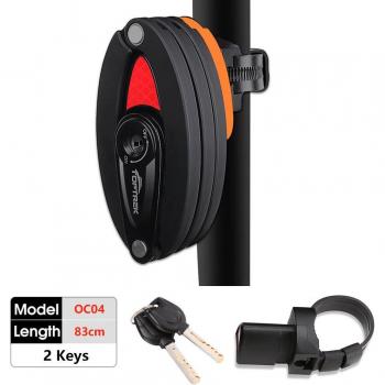 Toptrek High Security Foldable Lock – Multi-Purpose Bike Lock for MTB, Road, Electric E-Bike, and Scooter Use